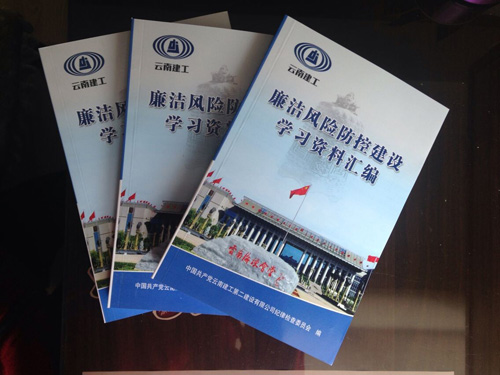 公司《廉洁风险防控建设学习资料汇编》正式印发