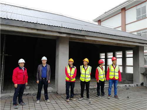 公司领导到十直管大关县人民医院项目调研并讲党课