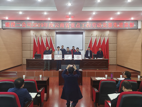 【公司要闻】公司举办集团2019年度省重点工程劳动竞赛暨公司铝模板配模大赛表彰大会