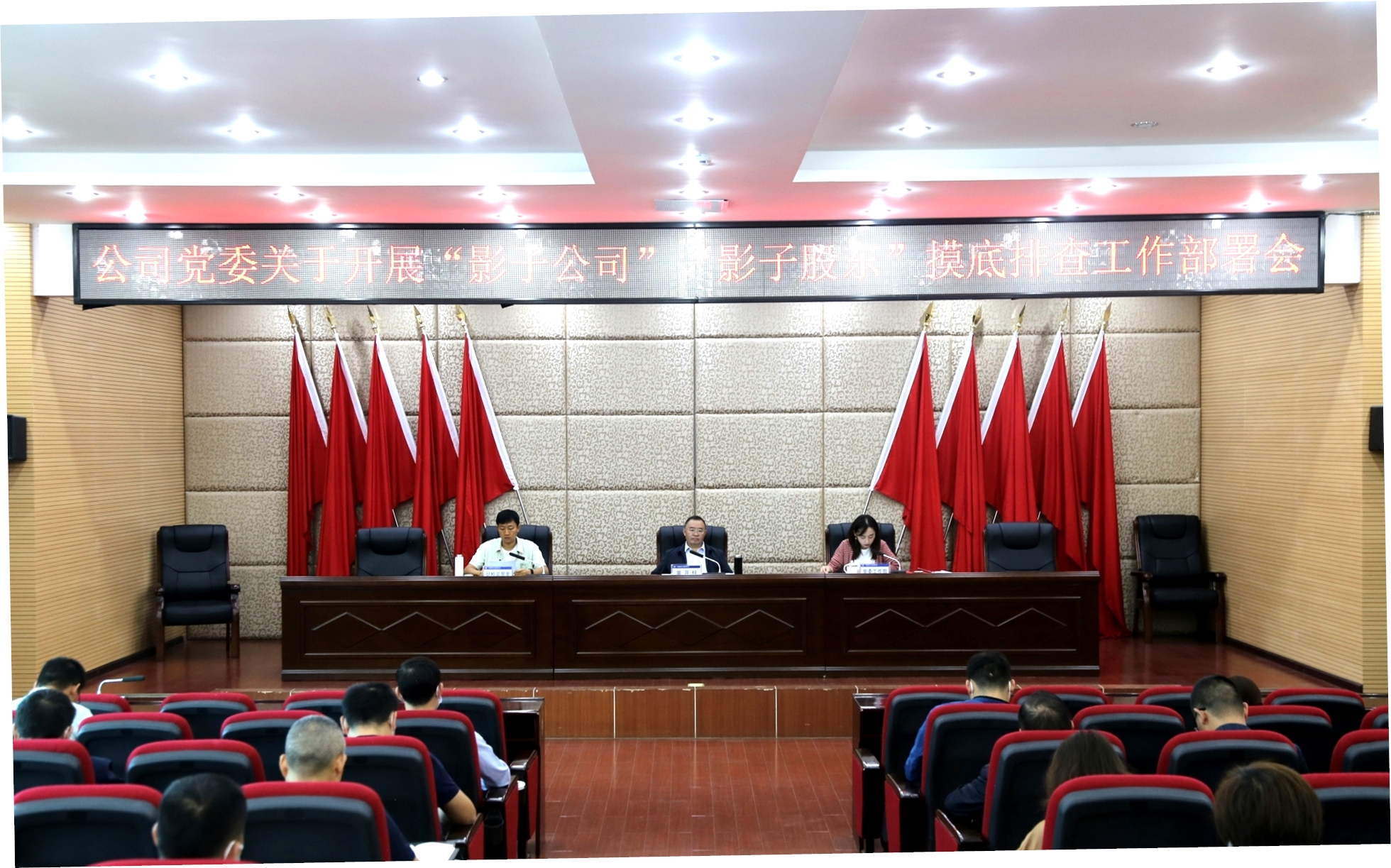 【公司动态】公司党委召开经营管理突出问题专项整治工作暨“影子公司”“影子股东”摸底排查工作部署会